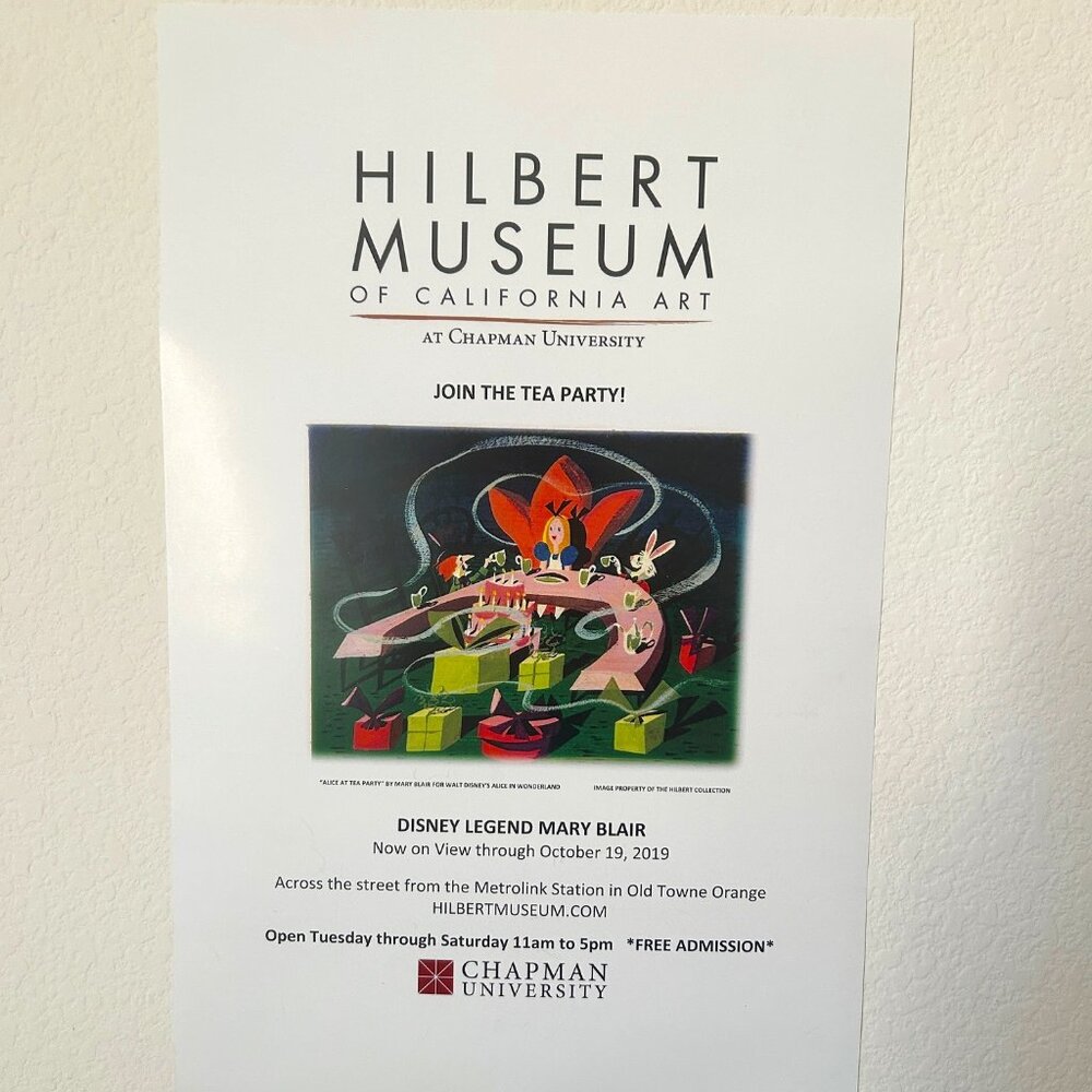 Alice in Wonderland Disney Artist Mary Blair Poster Chapman University